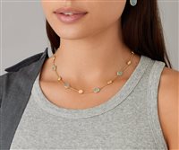 Necklace Marco Bicego Woman Siviglia in Gold Acquamarina CB1874-E-AQ01 - CB1874-E-AQ01